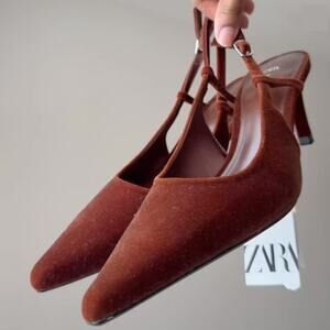 RARE!!! ZARA Heeled Slingbacks NWT LAST ONE!!!